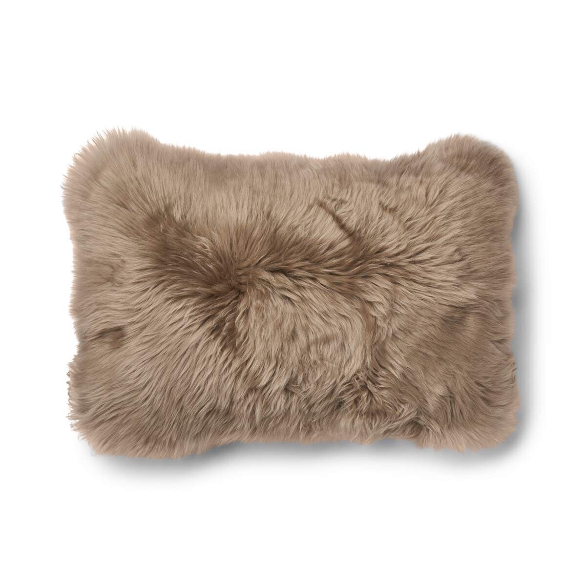 Long Wool Sheepskin Cushion | 52x52 cm | 34x52 cm Beige/Taupe