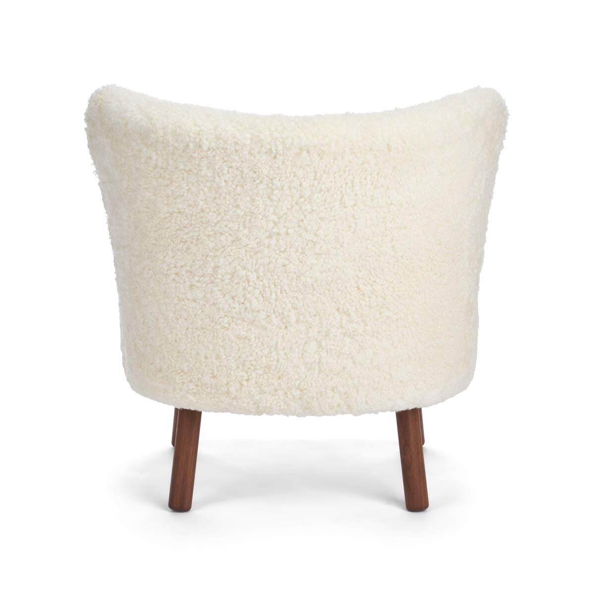 Emil Lounge Chair | Short Wool Ivory