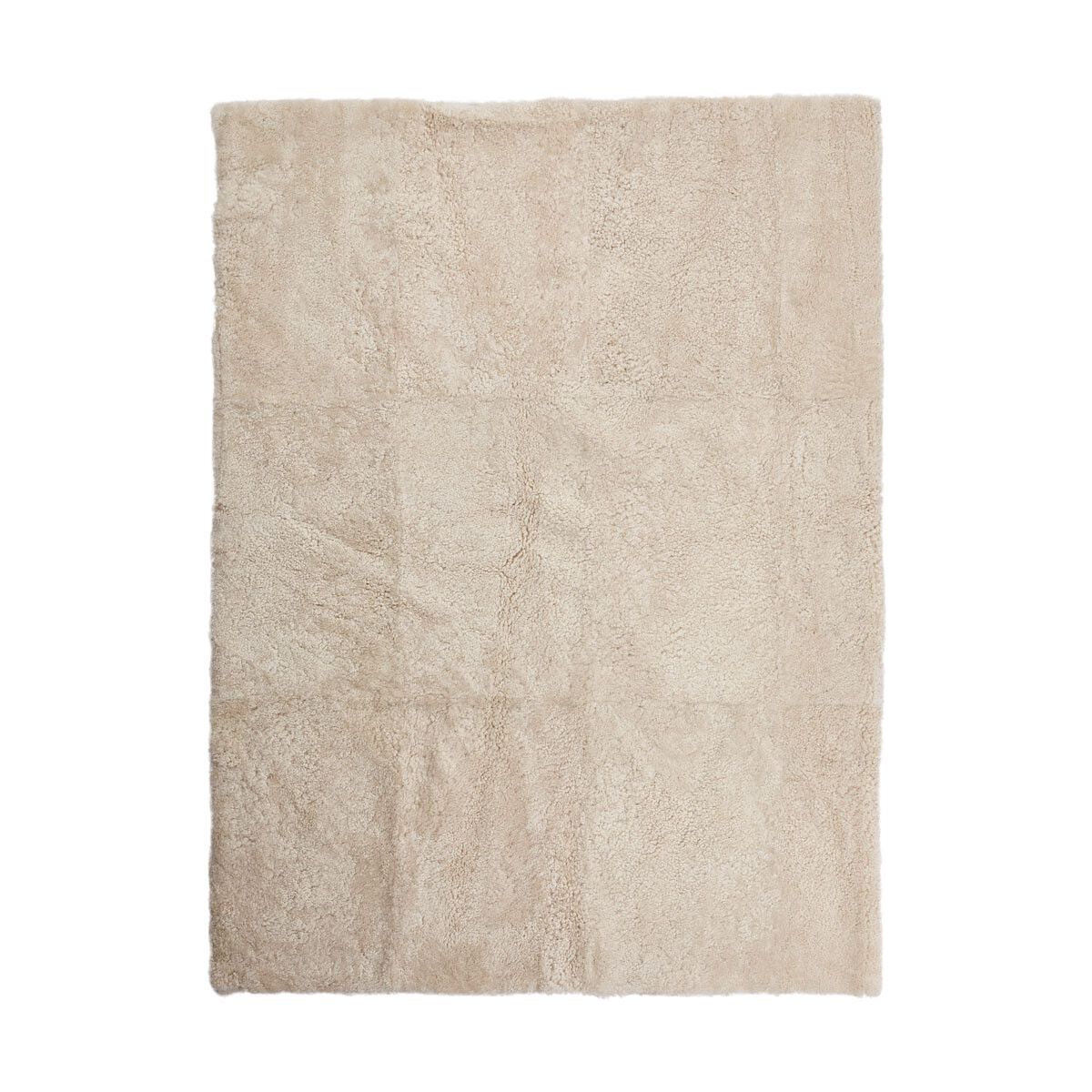 Short Wool Curly Sheepskin Design Rug | 170x240 cm