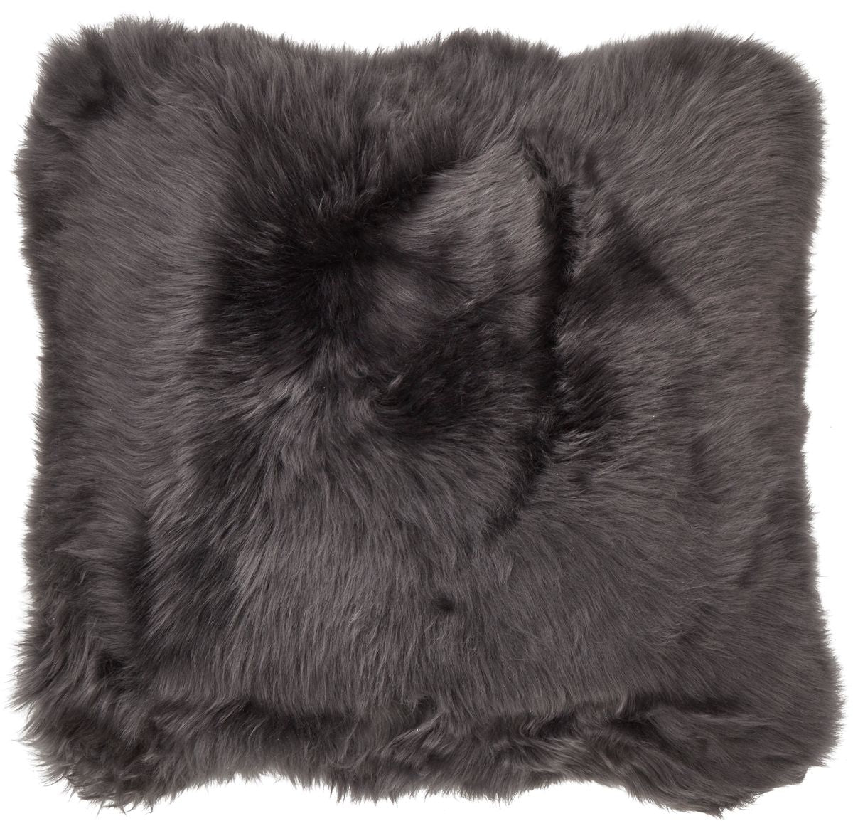 Long-Wool Sheepskin Cushion | LW | Leather backing Steel