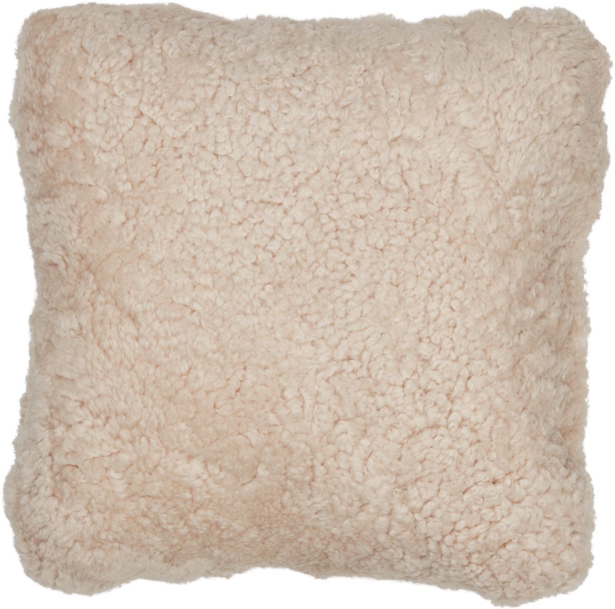 Short-Wool Sheepskin Cushion Pearl