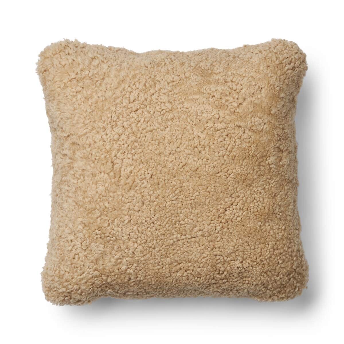 Short-Wool Sheepskin Cushion Moonstone