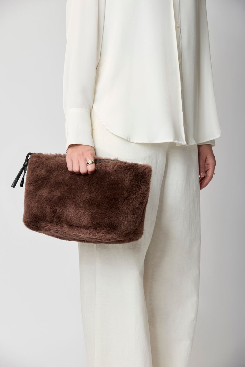 Maxi Havana Clutch Coffee Bean