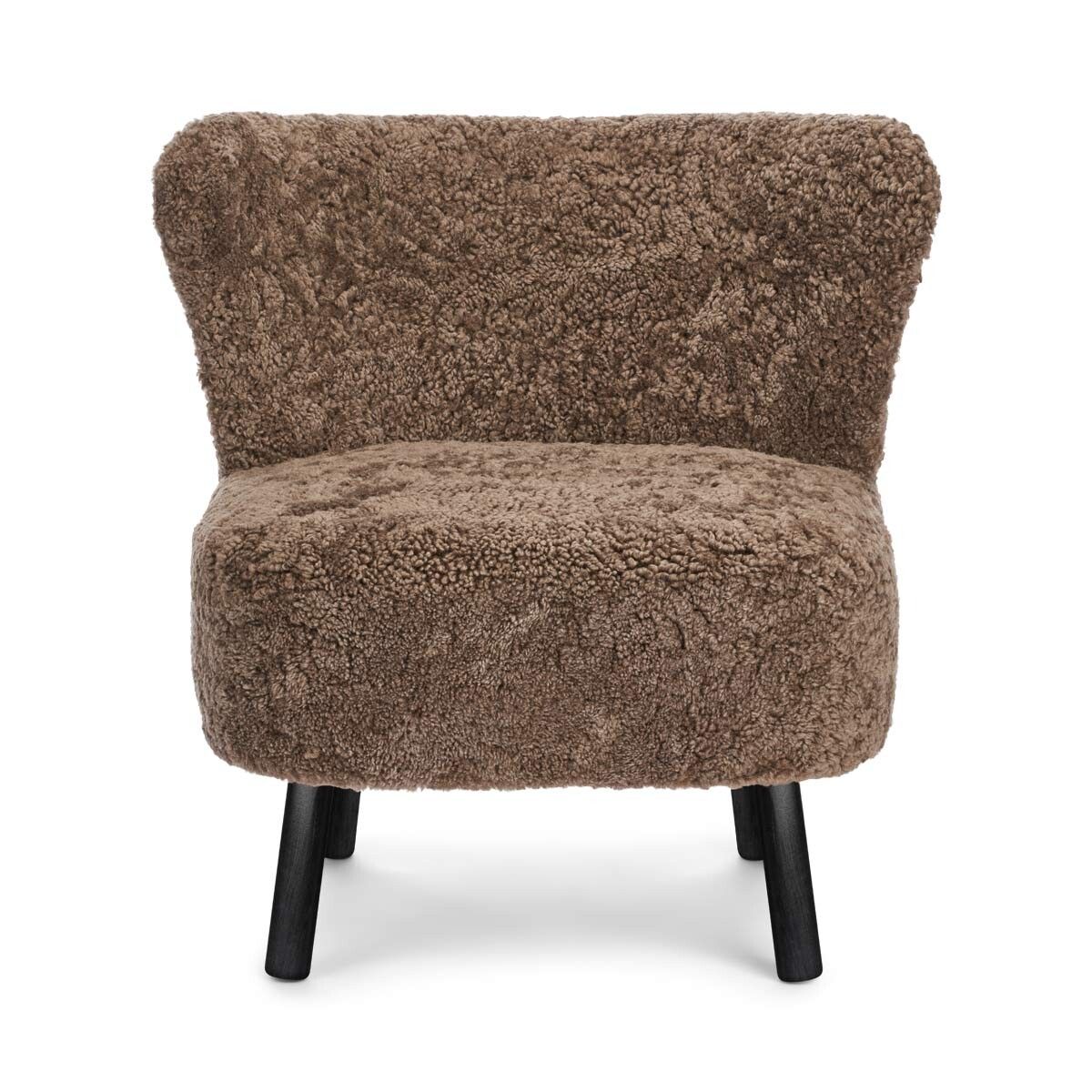 Emil Lounge Chair | Short Wool Taupe