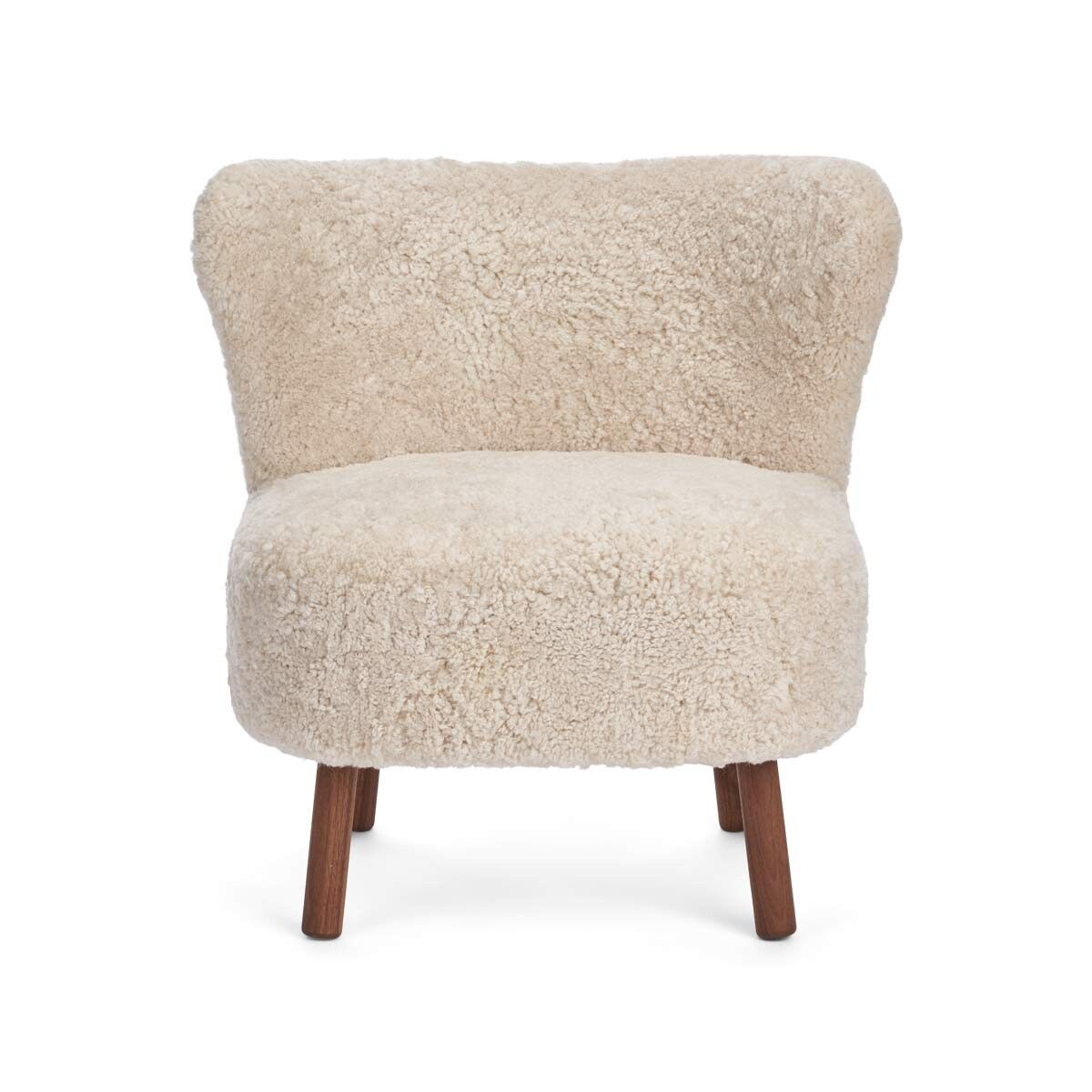 Emil Lounge Chair | Short Wool Pearl