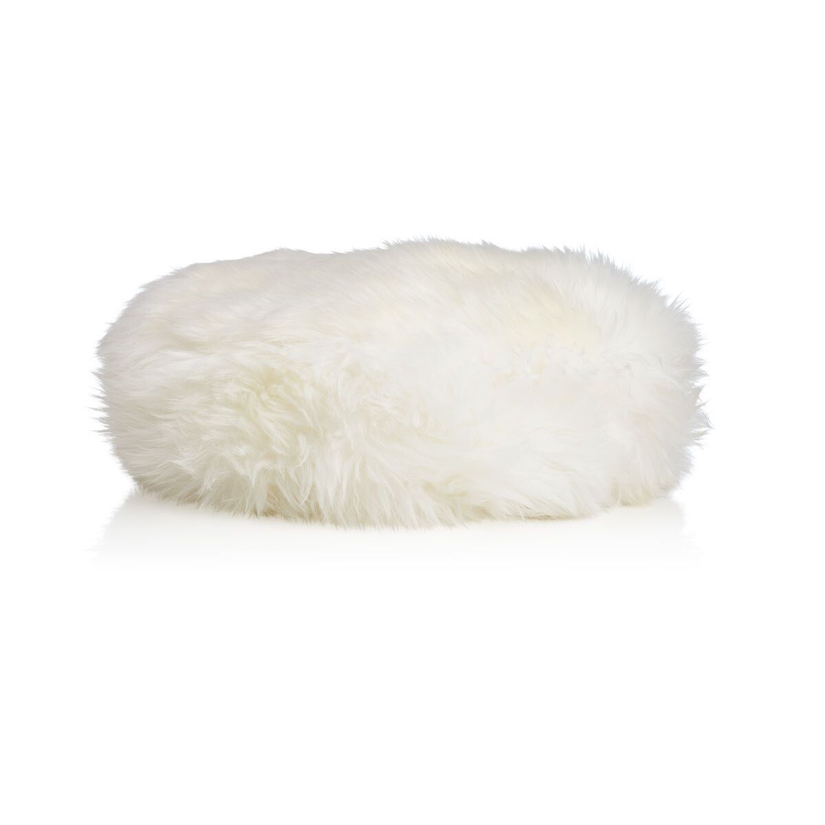 Long-Wool Sheepskin Cushion | Ø37 cm