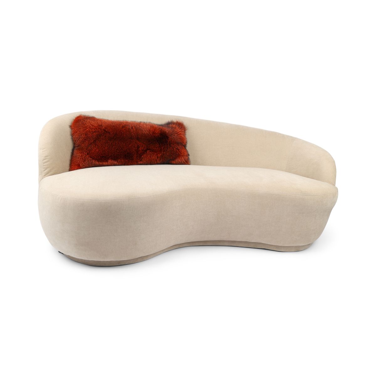Premium Fox Cushion | Cashmere Backing | Norway | Orange | 75x30 cm