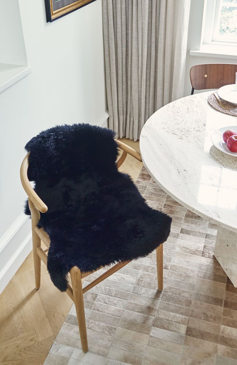 New Zealand Sheepskin | Long Wool | Rug 135 cm Aubergine