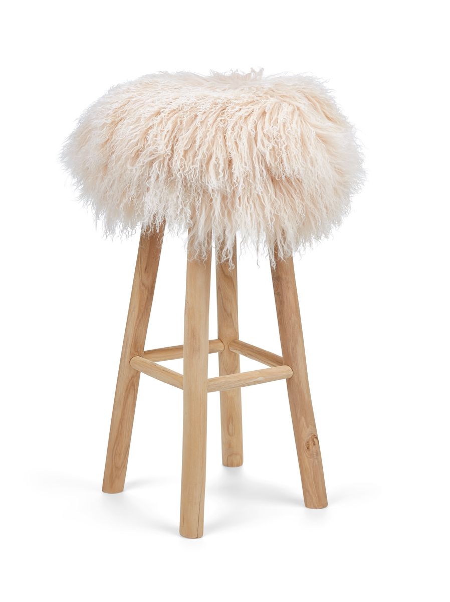 Tibetan Stool Cover | Ø35xH17 cm Arctic Sunrise