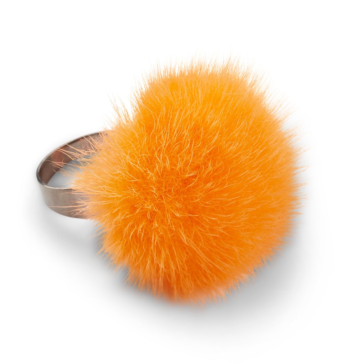 Ring Pom Pom  Orange