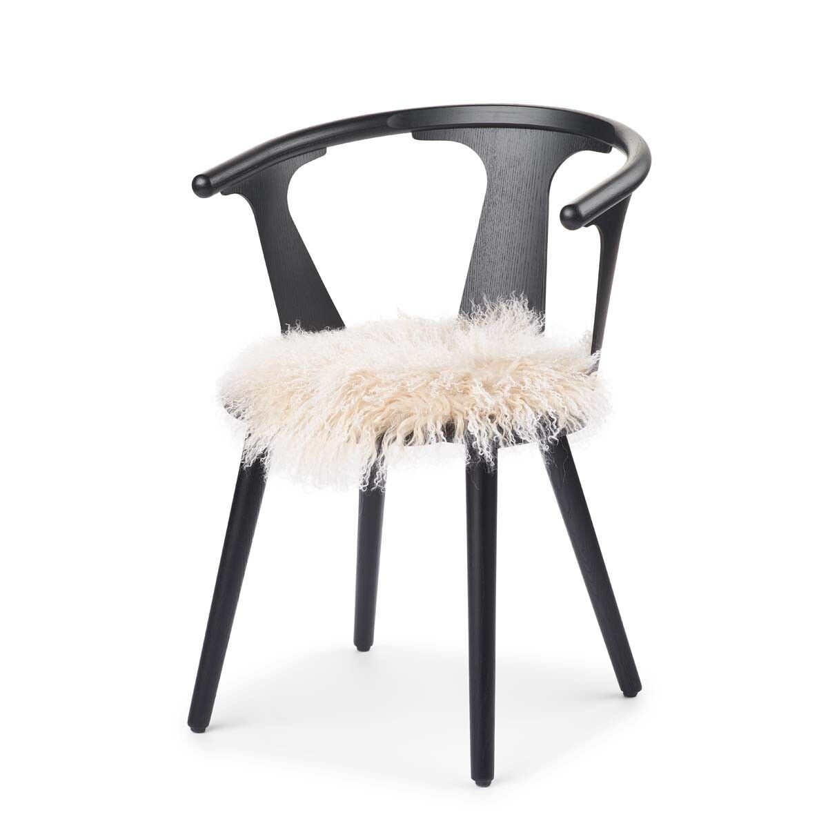 Curly Sheepskin Seat Cover | Ø38 cm Arctic Sunrise