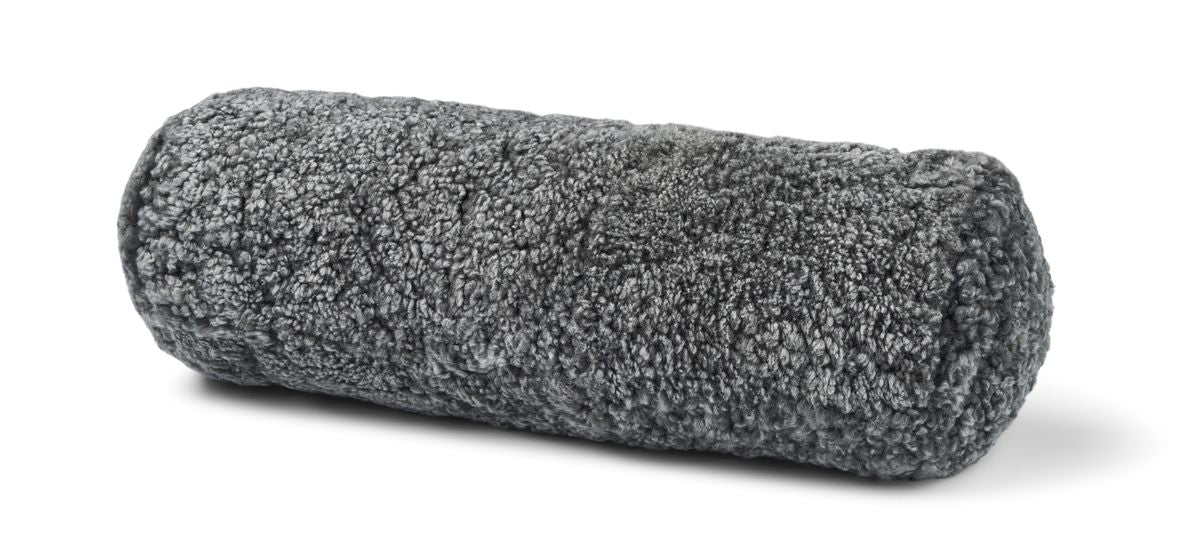 Bolster Cushion | 20x52cm | New Zealand Sheepskin | SW Graphite