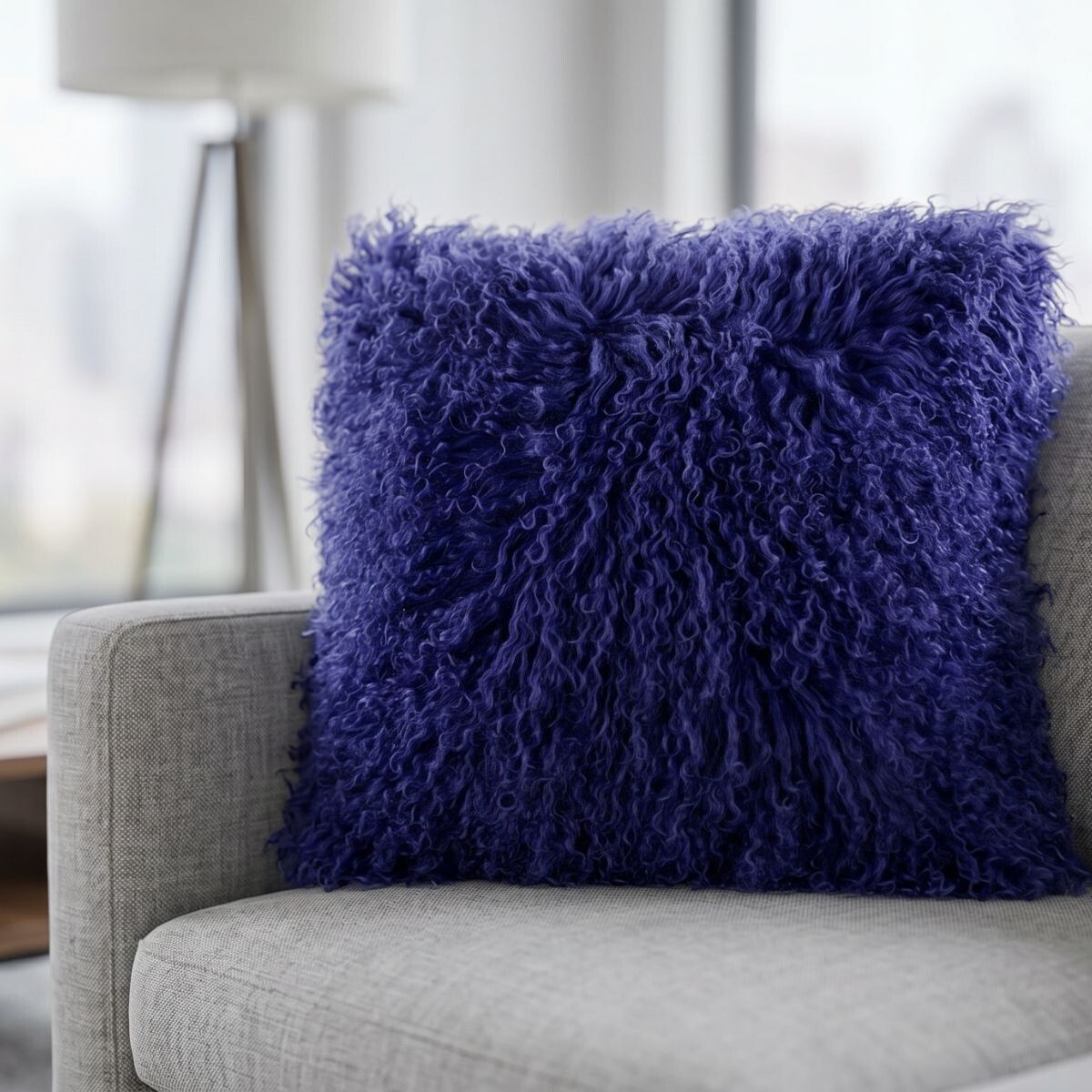 Curly Cushion | 28x56 cm | 40x40 cm Navy Blue