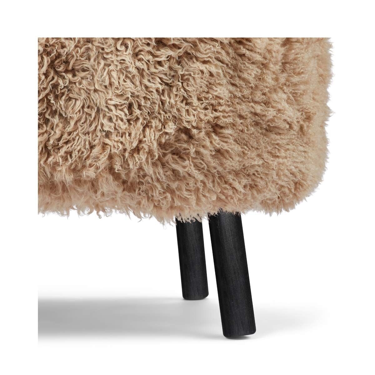 Emily Lounge Chair | Long Wool Honey