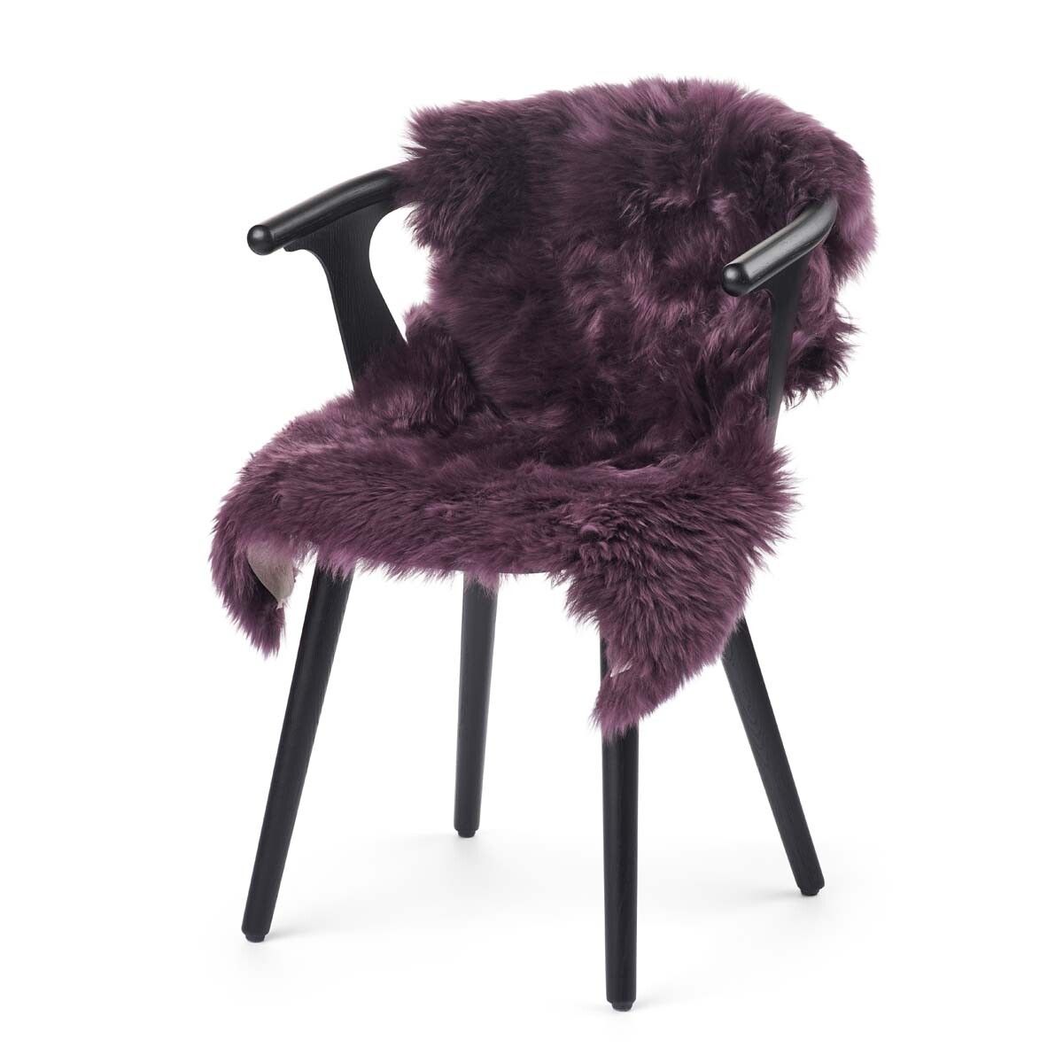 New Zealand Sheepskin | Long Wool | 100 cm Aubergine