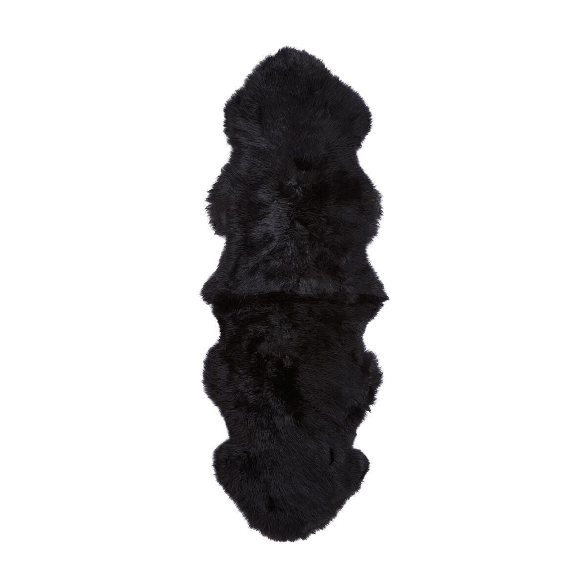 New Zealand Sheepskin | Long Wool | Rug 180 cm Black