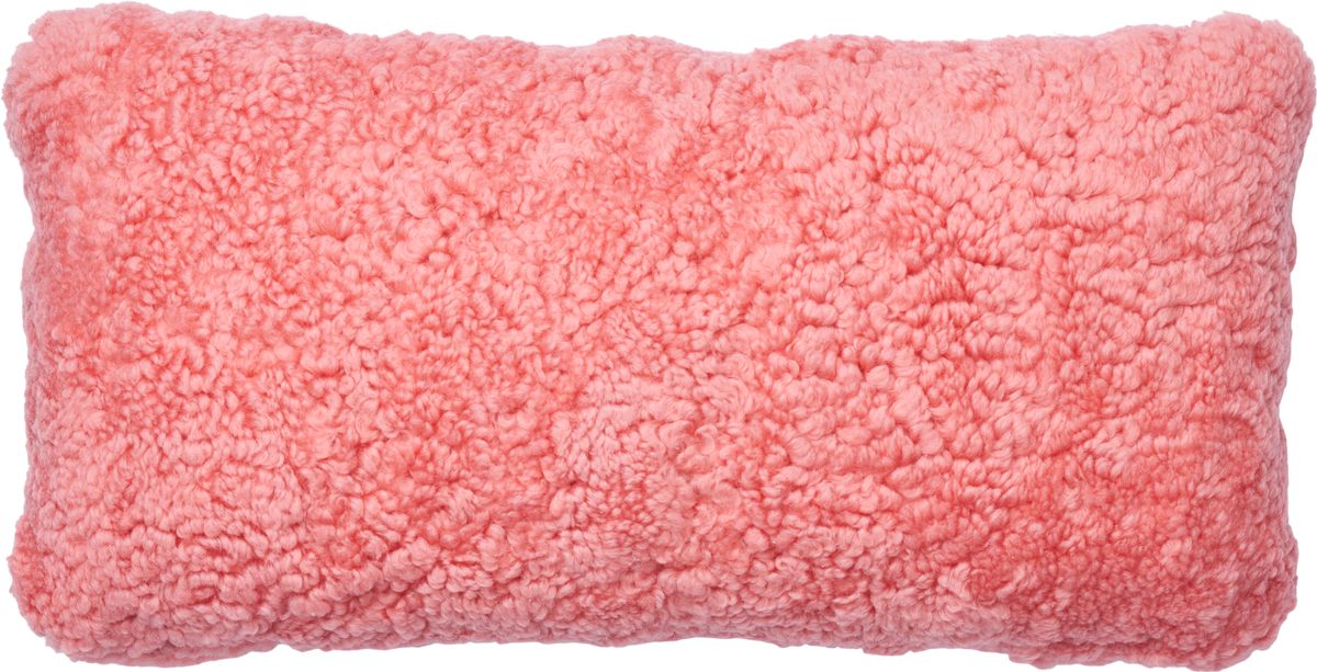 Short-Wool Cushion | Doublesided | 30x60 cm Coral Peach