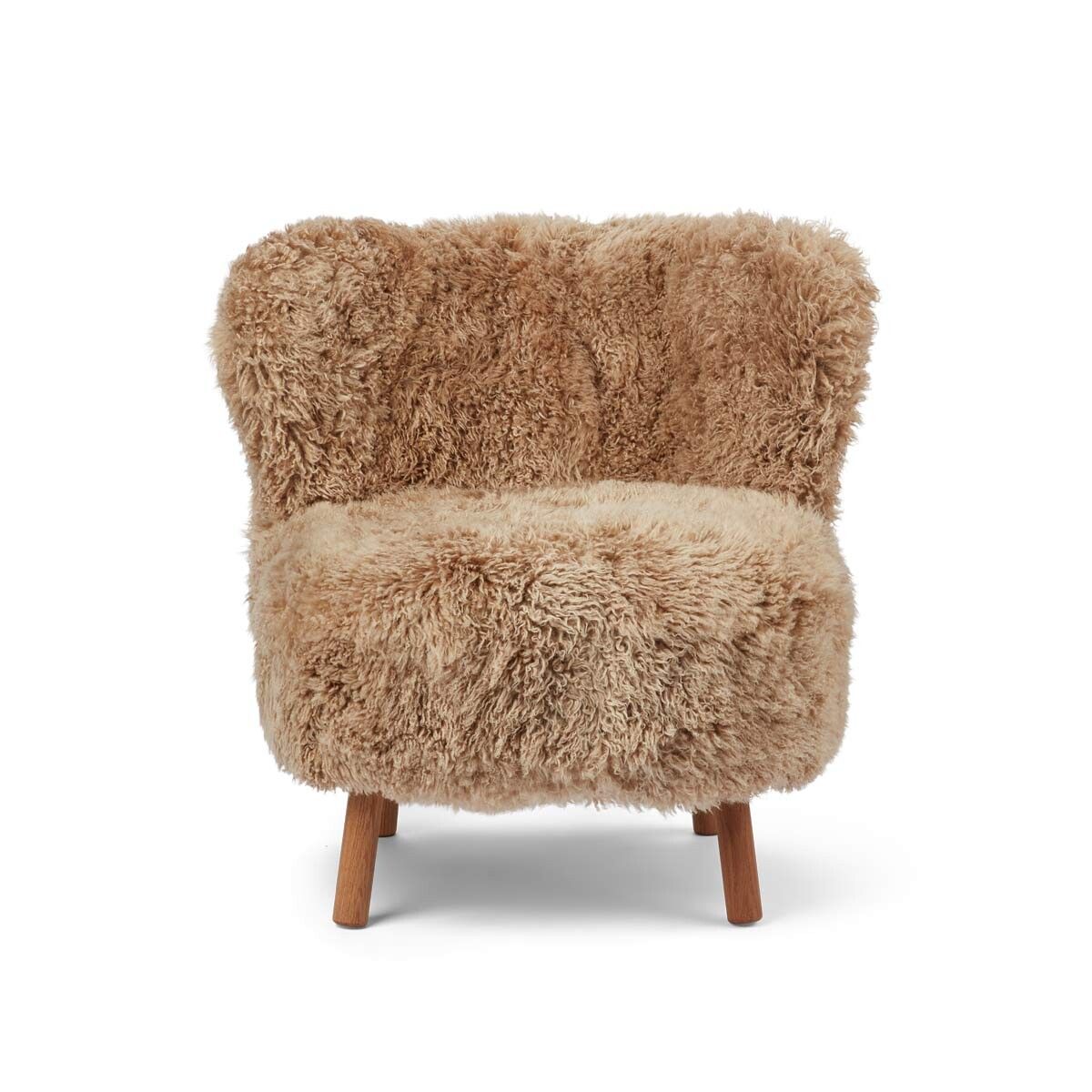 Emil Lounge Chair | Long Wool Honey