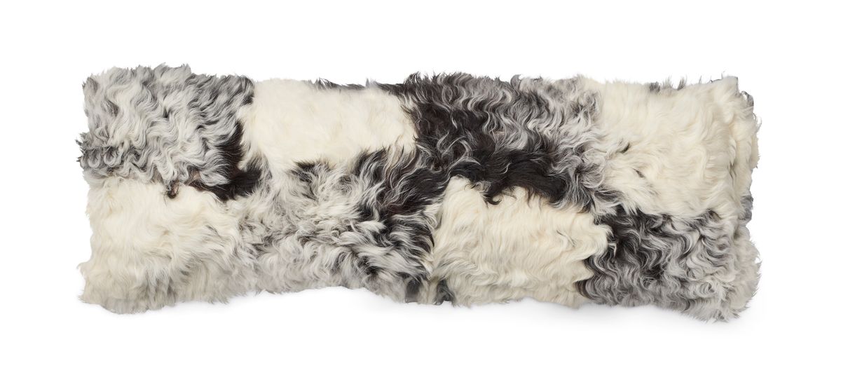 Tigrado Lamb Cushion | Doublesided | 26x86 cm Black/White Mix