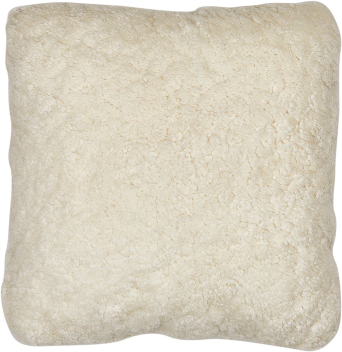 Short-Wool Sheepskin Cushion Ivory