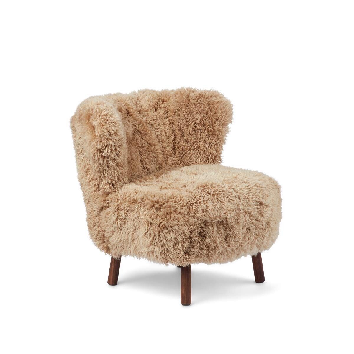 Emil Lounge Chair | Long Wool Honey