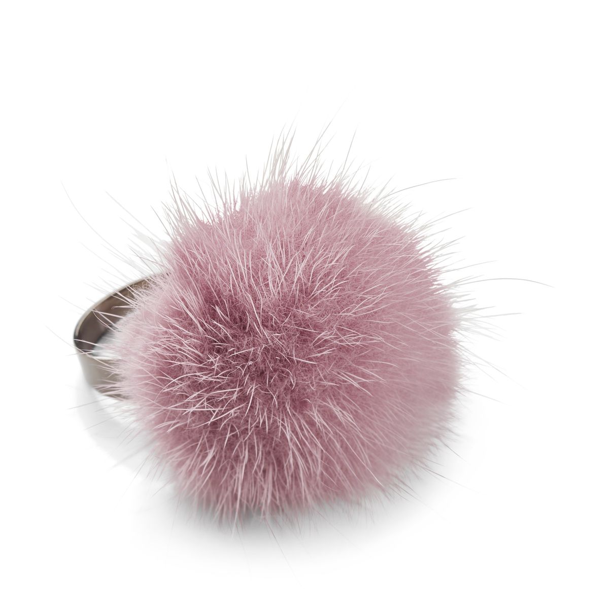 Ring Pom Pom  Light Purple