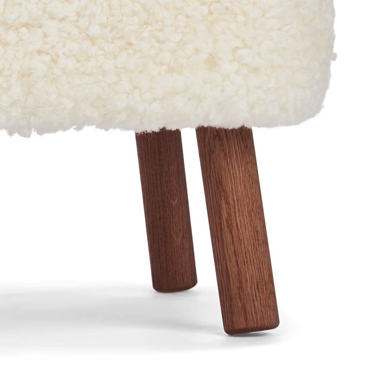 Emily Foot Rest | Short Wool Ivory