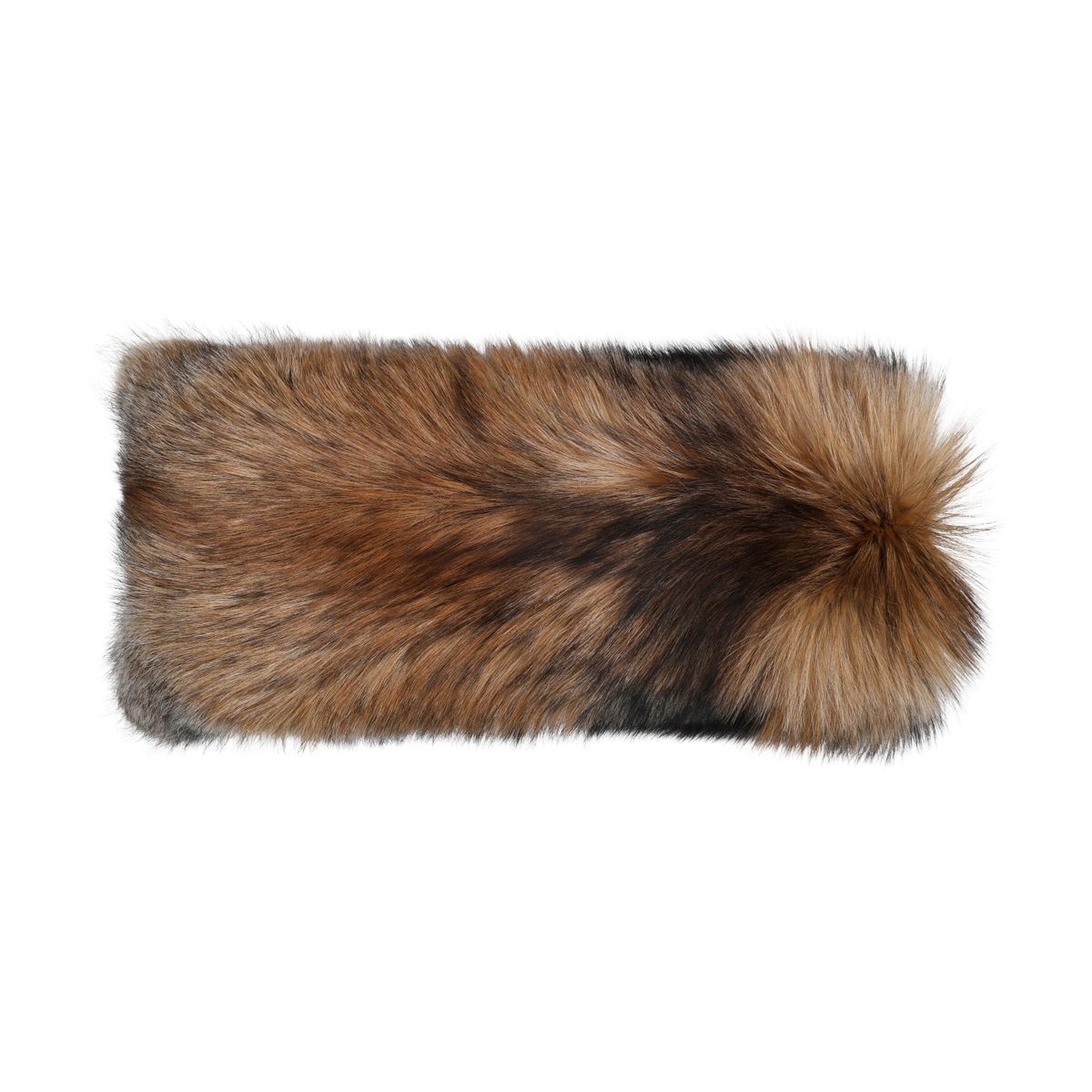 Premium Fox Cushion | Cashmere Backing | Norway | Gold Cross | 25x75 cm