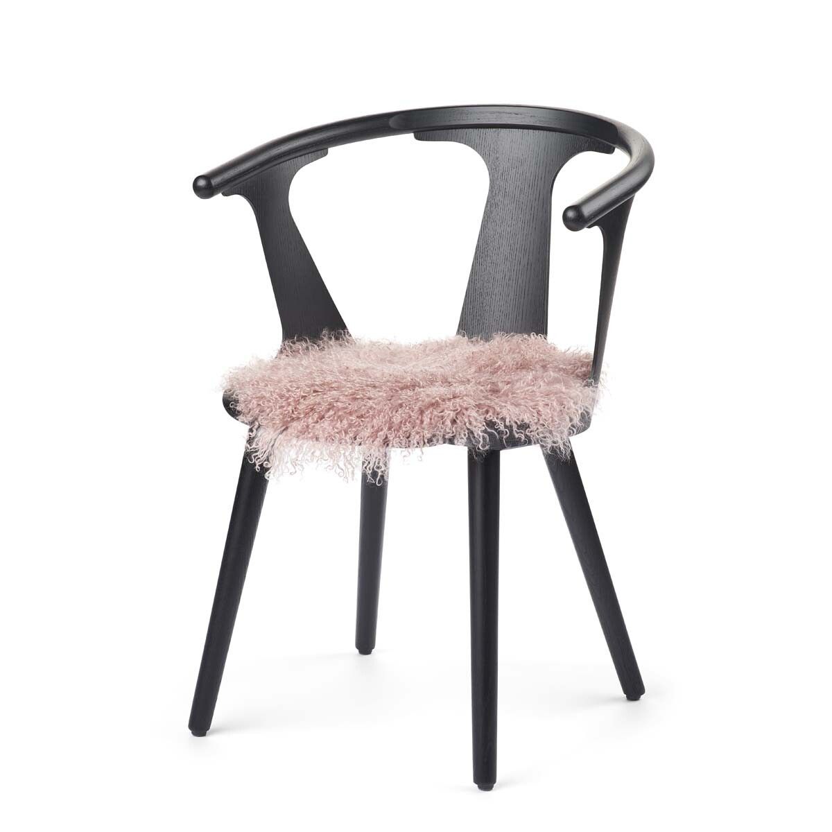 Curly Sheepskin Seat Cover | Ø38 cm Rosa