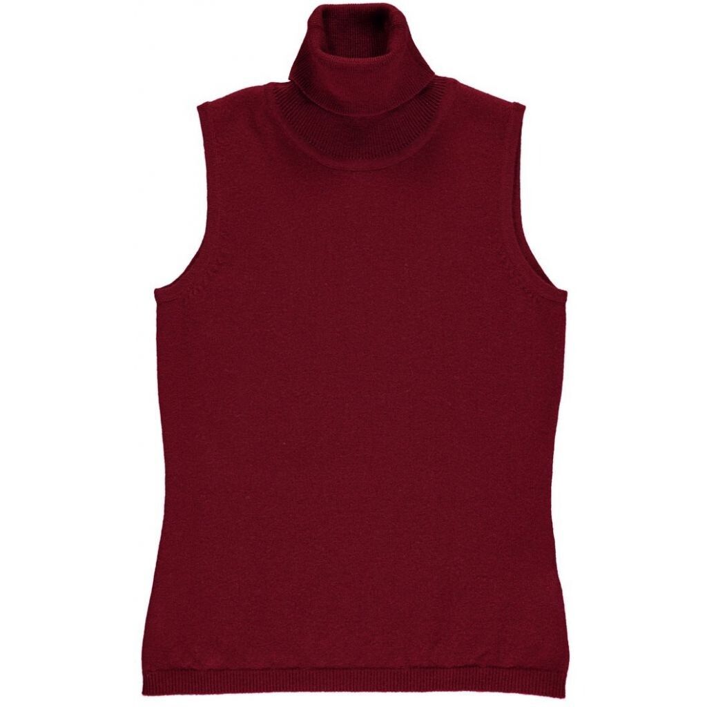 Turtle Neck Sleeveless Pullover