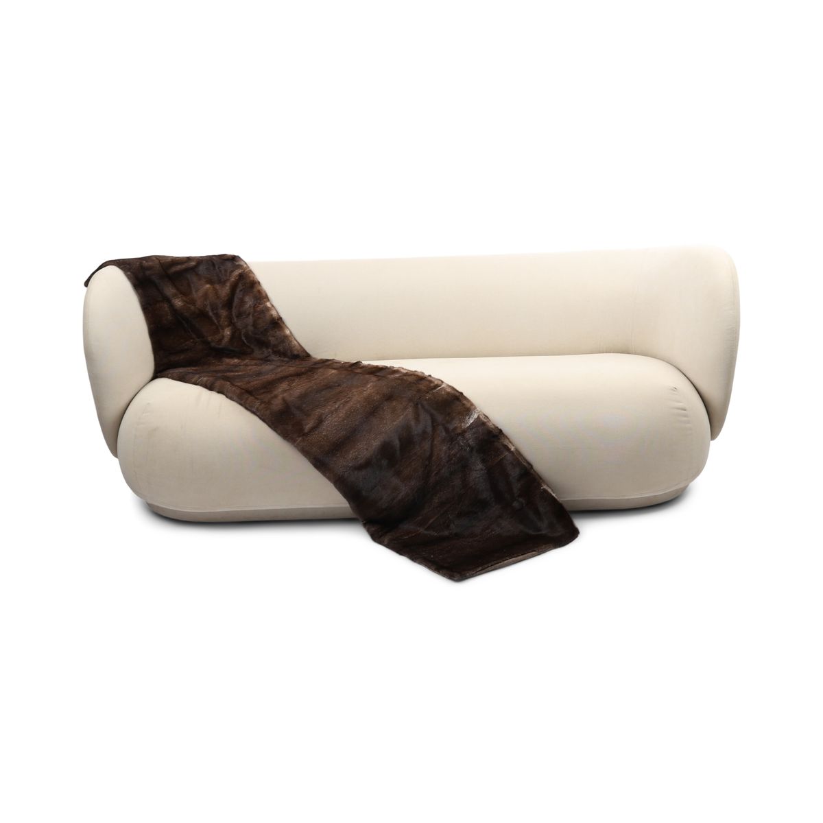 Mink Throw | Cashmere Backing | Stardust | 50x200 cm