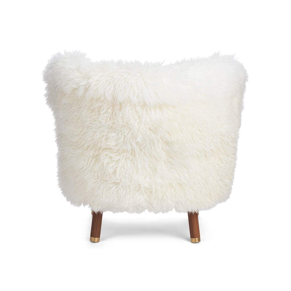 Emil Lounge Chair | Long Wool Snow White