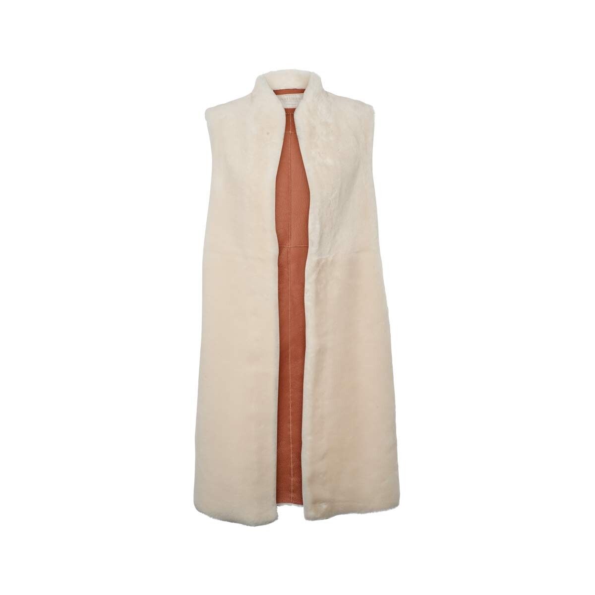 Carmen Vest Leather Brown/Ivory