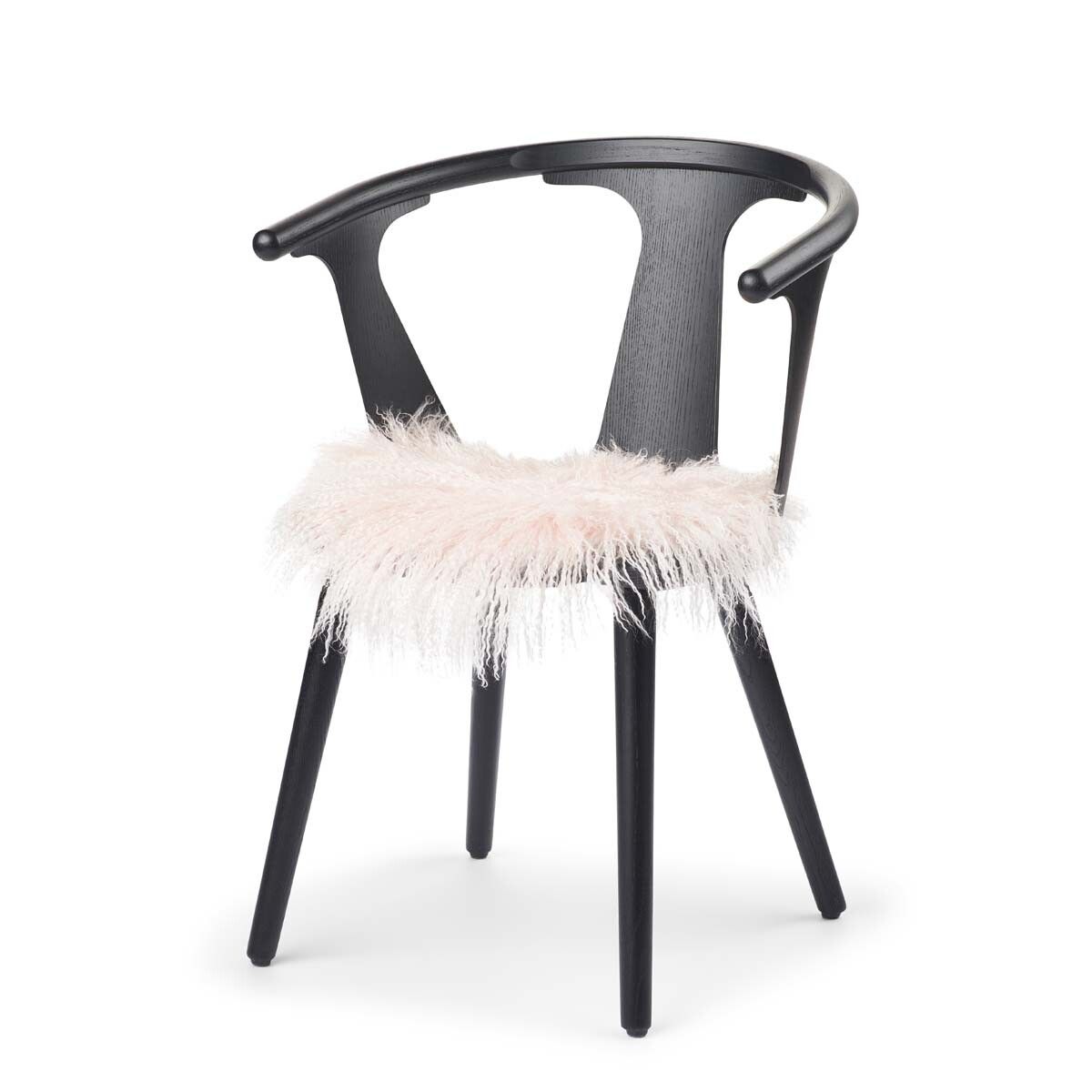 Curly Sheepskin Seat Cover | Ø38 cm Candy