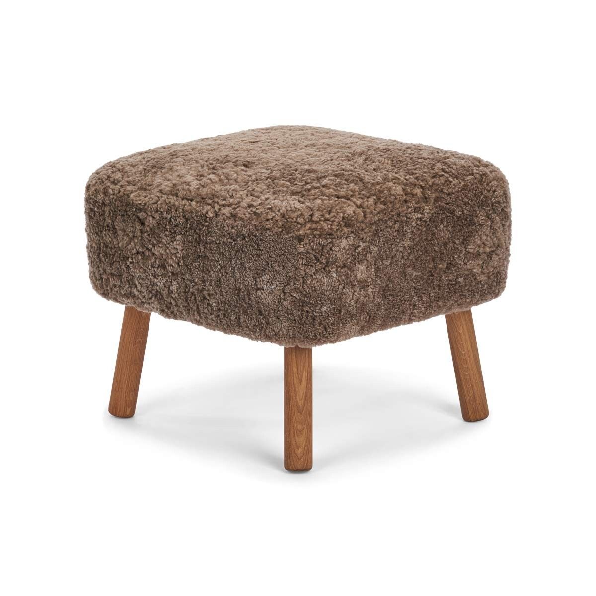 Emil Foot Rest Stool | Short Wool