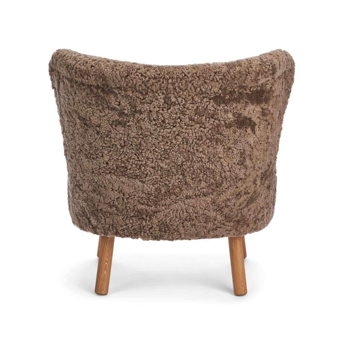 Emil Lounge Chair | Short Wool Taupe