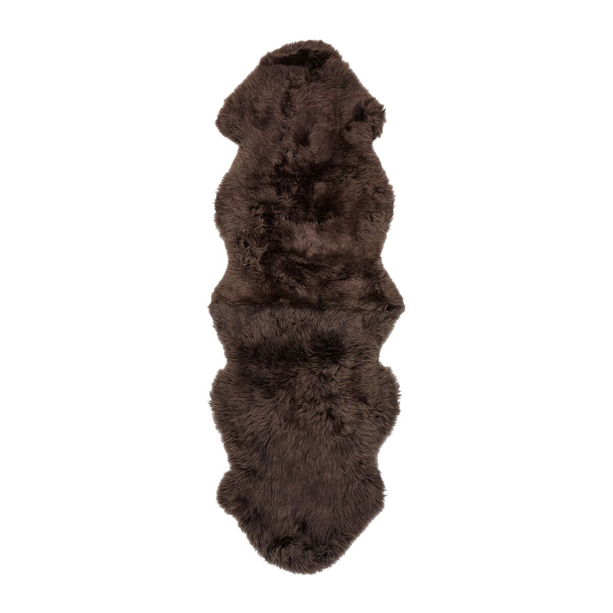 New Zealand Sheepskin | Long Wool | Rug 180 cm Walnut