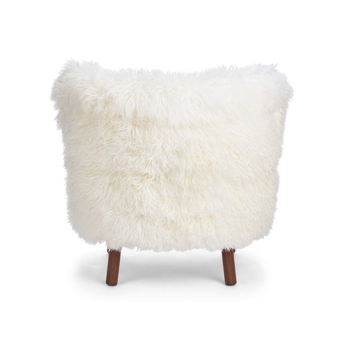 Emil Lounge Chair | Long Wool Snow White