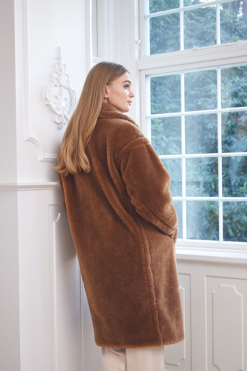 Donna Coat Teddy Brown