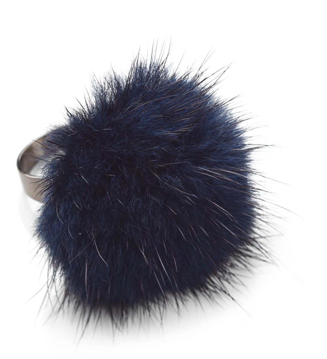 Ring Pom Pom  Navy