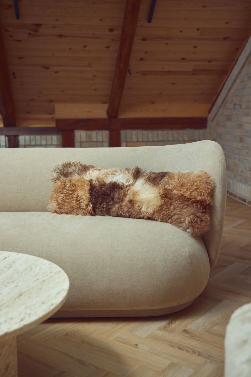 Tigrado Lamb Cushion | Doublesided Brown/Beige Mix