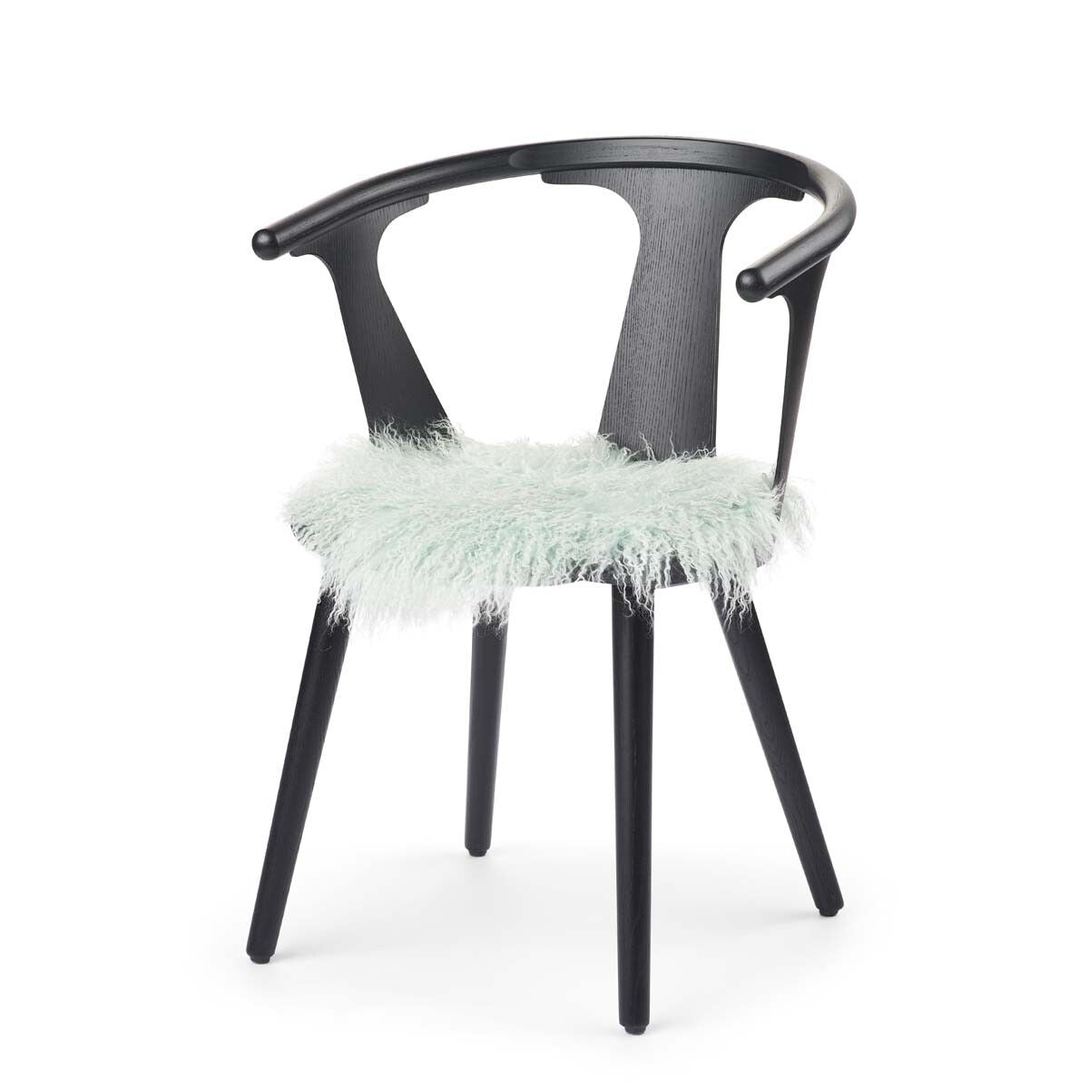 Curly Sheepskin Seat Cover | Ø38 cm Mint