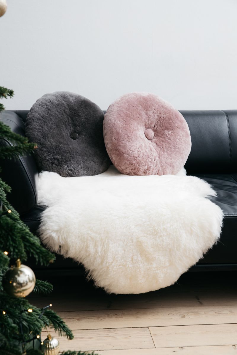 New Zealand Sheepskin | Long Wool | 100 cm Aubergine