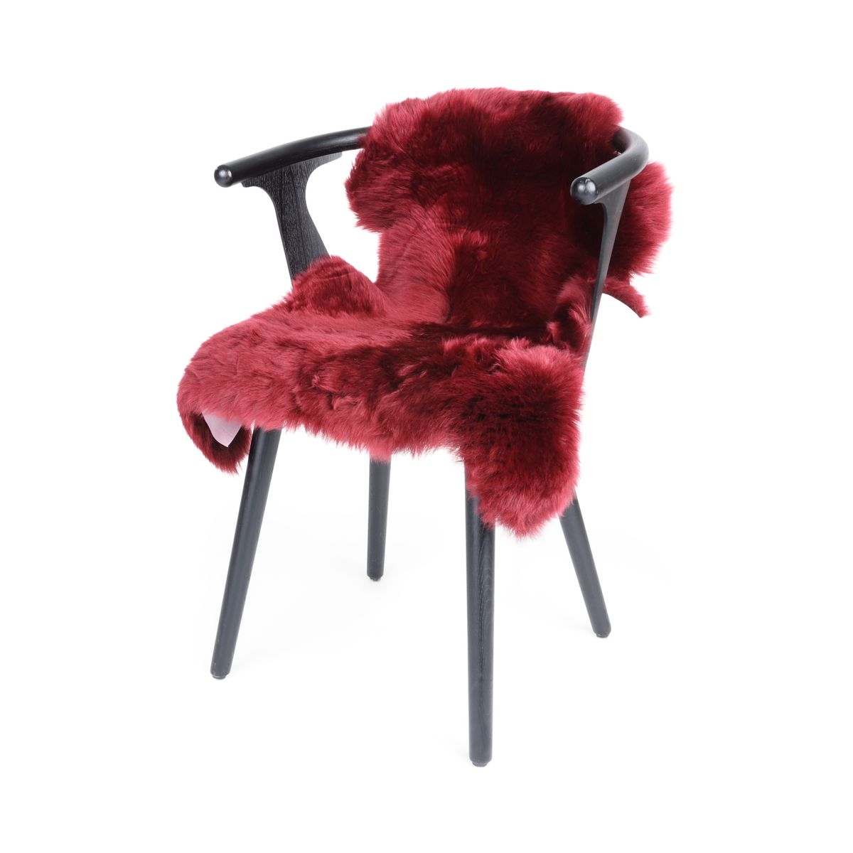 New Zealand Sheepskin | Long Wool | 90 cm Burgundy