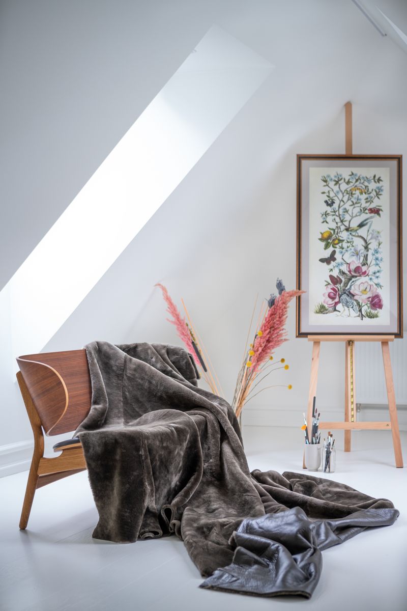Alpaca Throw Black