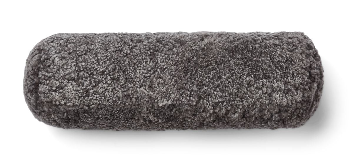 Bolster Cushion | 20x52cm | New Zealand Sheepskin | SW Graphite