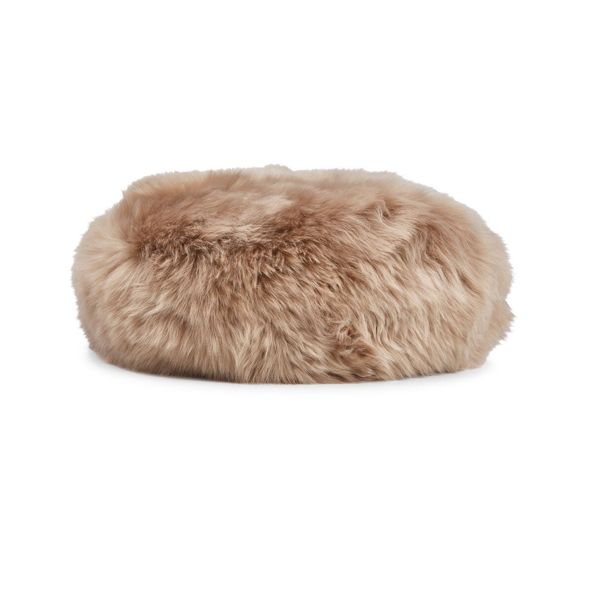 Sheepskin Stool Cover | Ø35xH17 cm Taupe