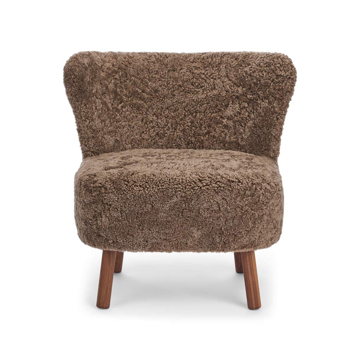 Emil Lounge Chair | Short Wool Taupe