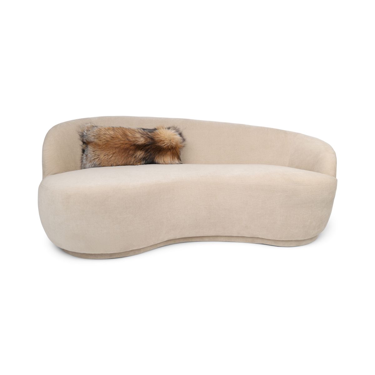 Premium Fox Cushion | Cashmere Backing | Norway | Gold Cross | 25x75 cm