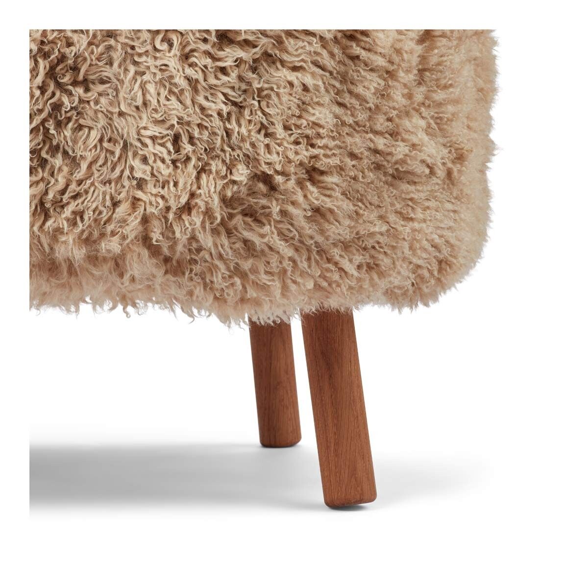 Emil Lounge Chair | Long Wool Honey